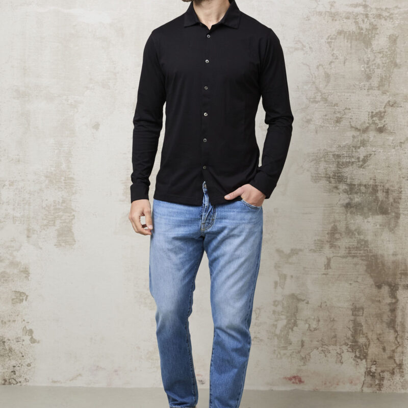 Parrion 1303 Women's Black Shirt - Stylish & Comfortable Button-Down Top