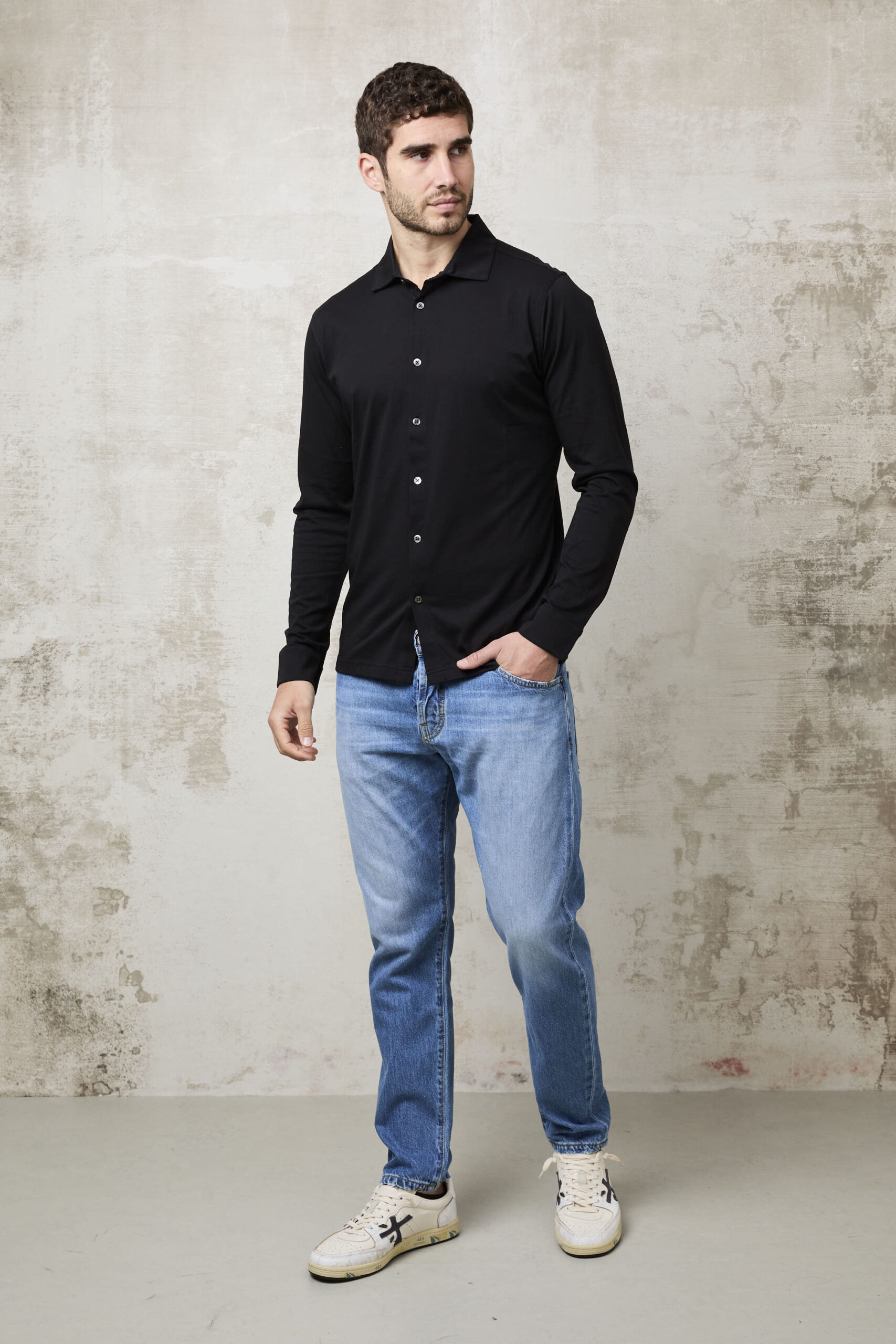 Parrion 1303 Women's Black Shirt - Stylish & Comfortable Button-Down Top - Image 2