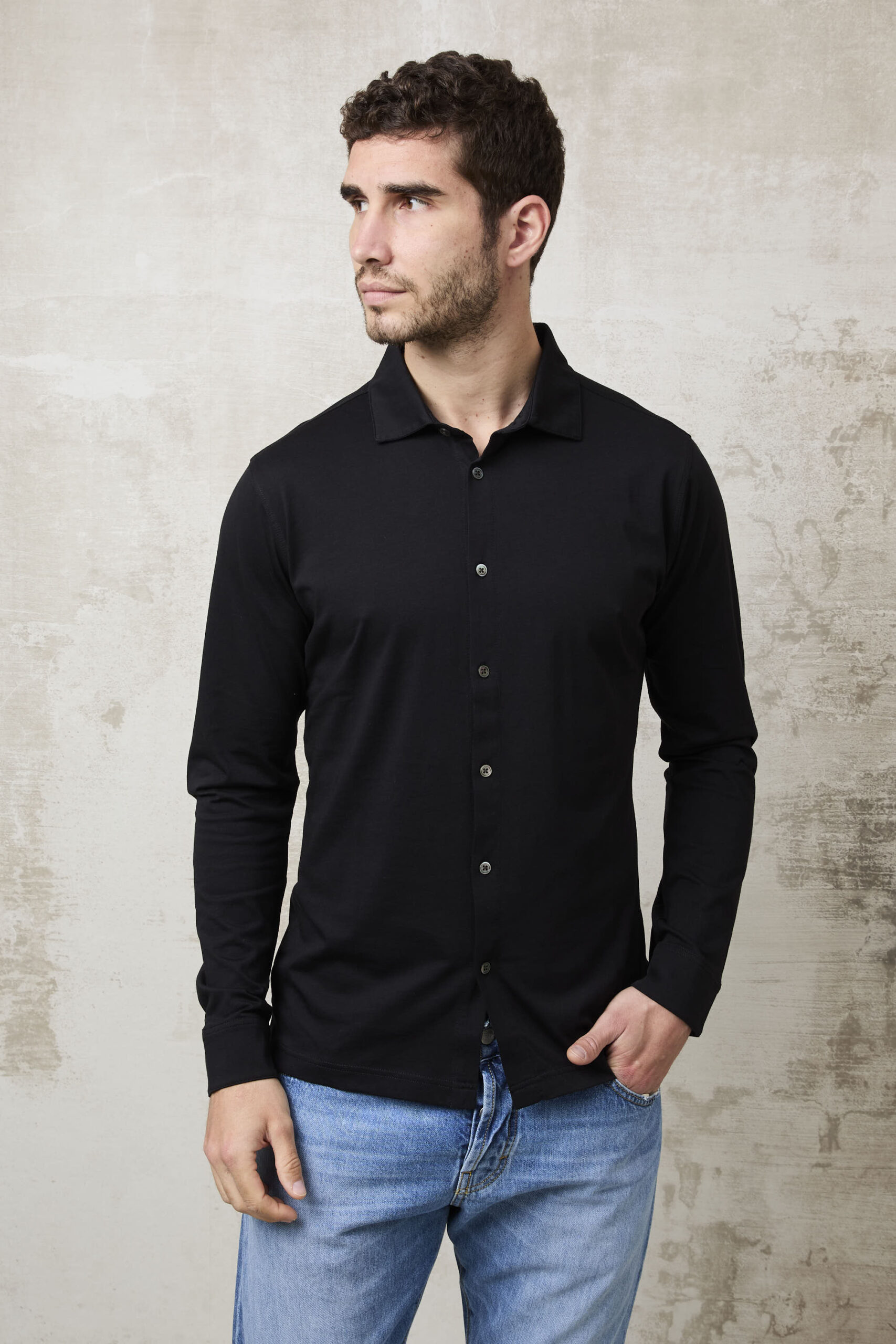 Parrion 1303 Women's Black Shirt - Stylish & Comfortable Button-Down Top - Image 3