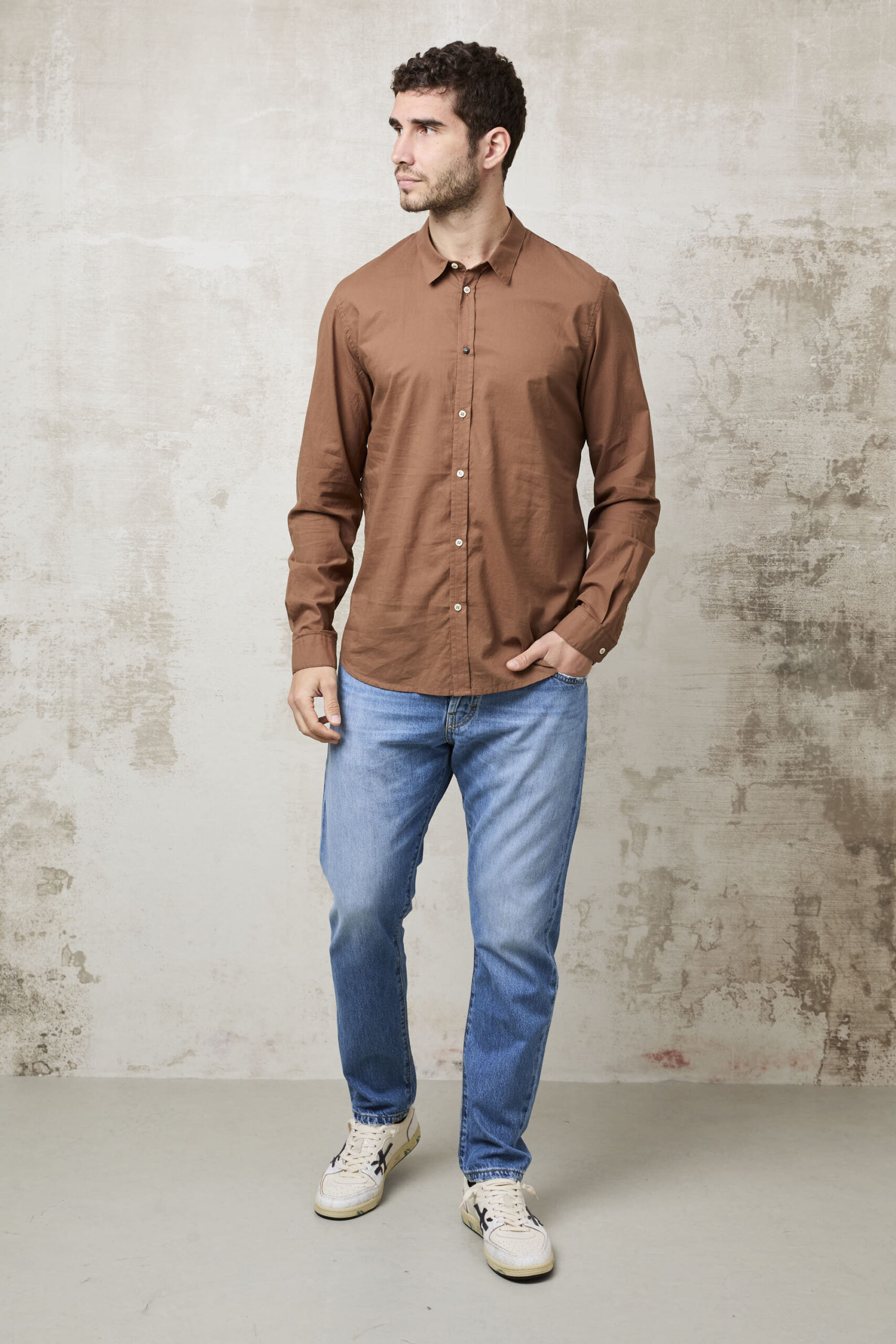 Parrion 1653 Women's Brown Lady Shirt - Elegant & Comfortable Button-Down Top