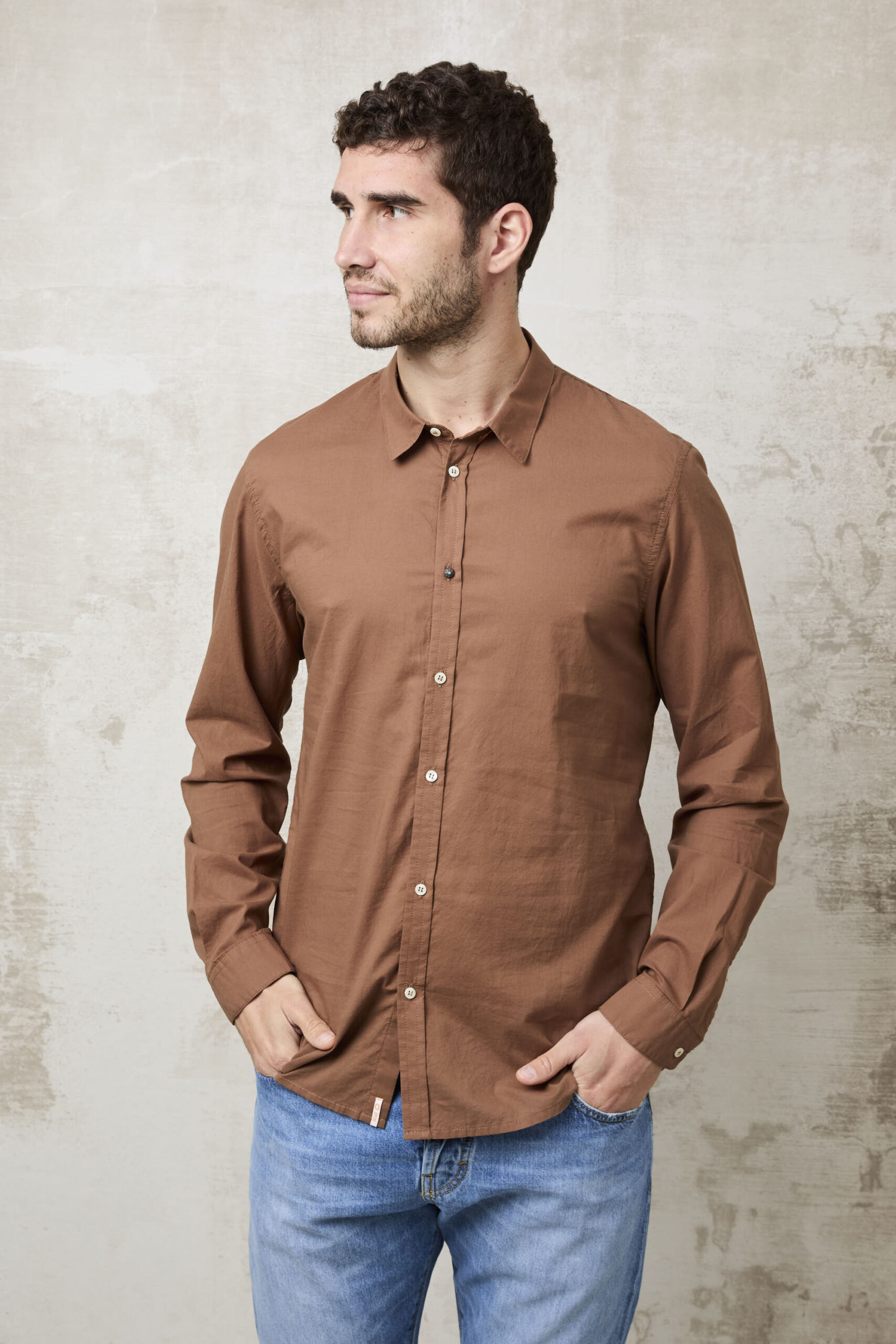 Parrion 1653 Women's Brown Lady Shirt - Elegant & Comfortable Button-Down Top - Image 3