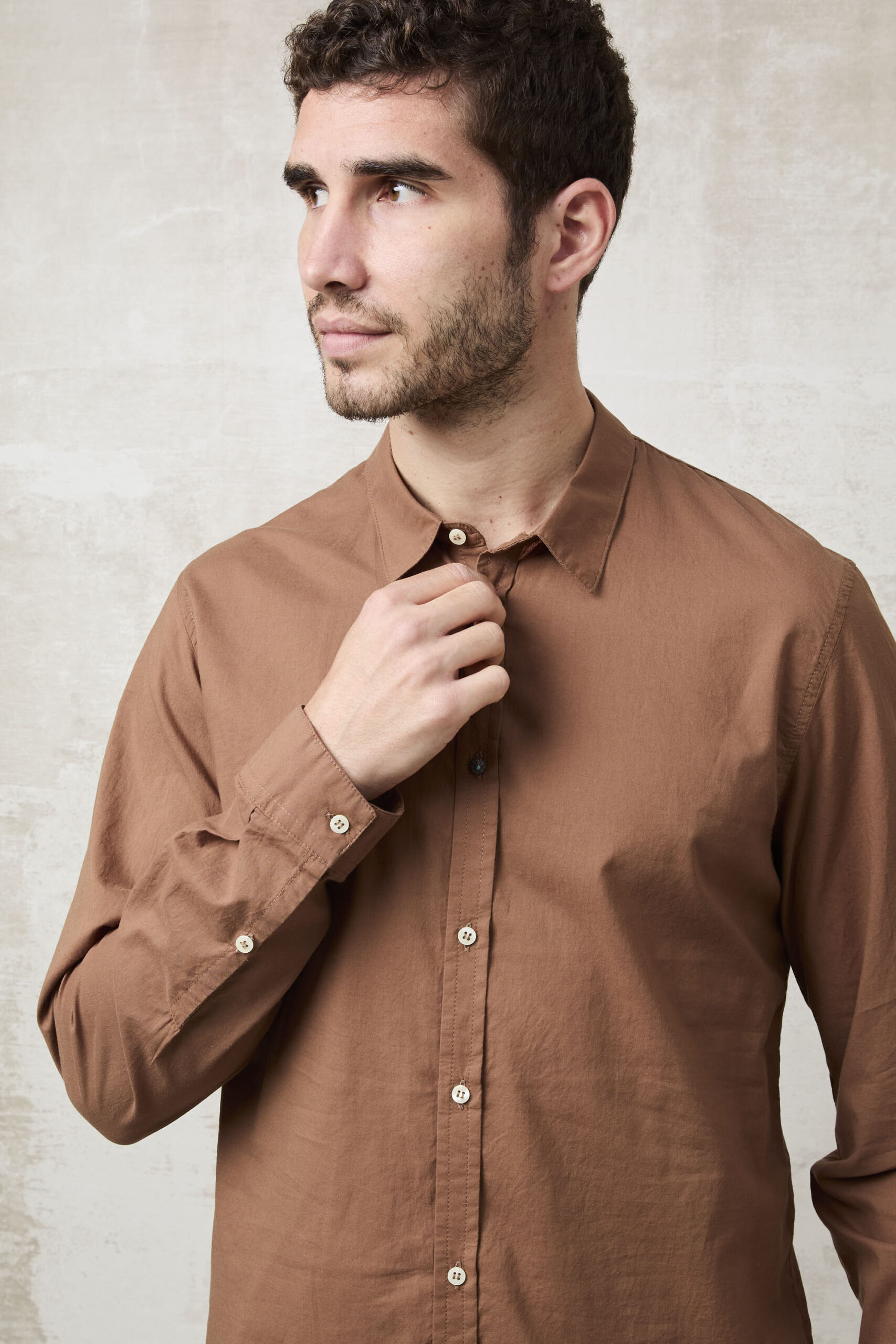 Parrion 1653 Women's Brown Lady Shirt - Elegant & Comfortable Button-Down Top - Image 7