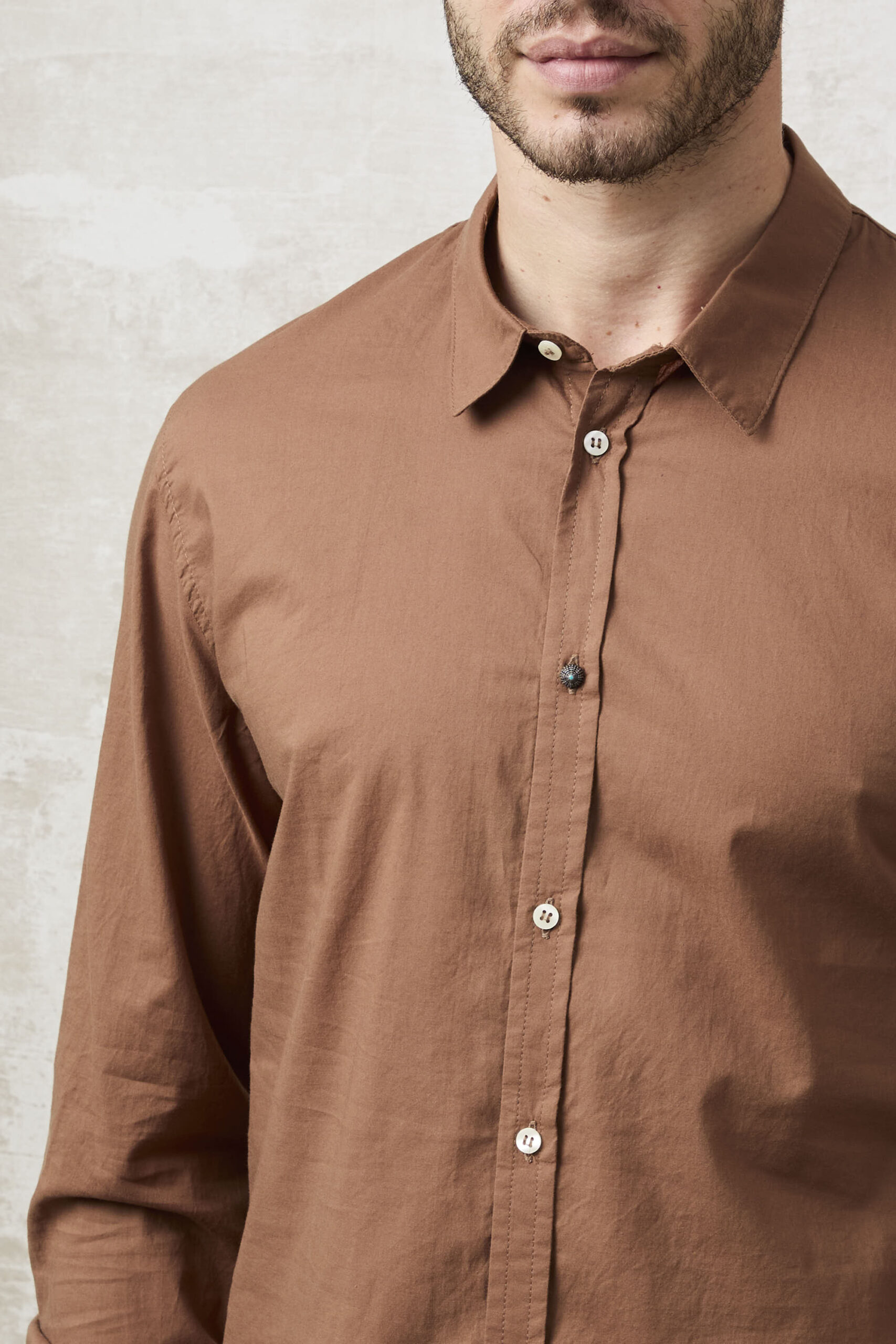 Parrion 1653 Women's Brown Lady Shirt - Elegant & Comfortable Button-Down Top - Image 8