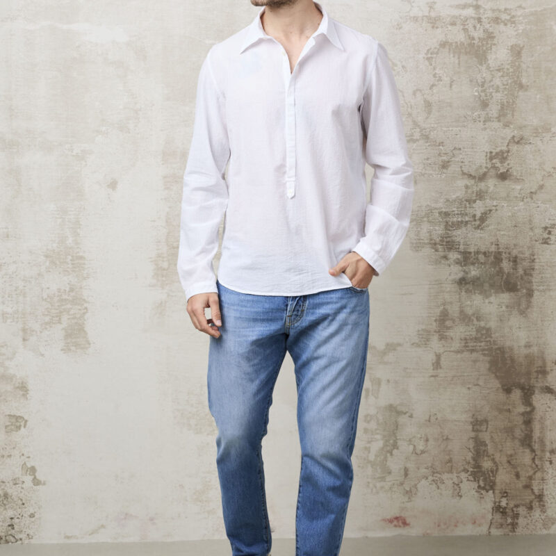 Parrion 1681 Women's White Ella Shirt - Elegant & Comfortable Linen Shirt