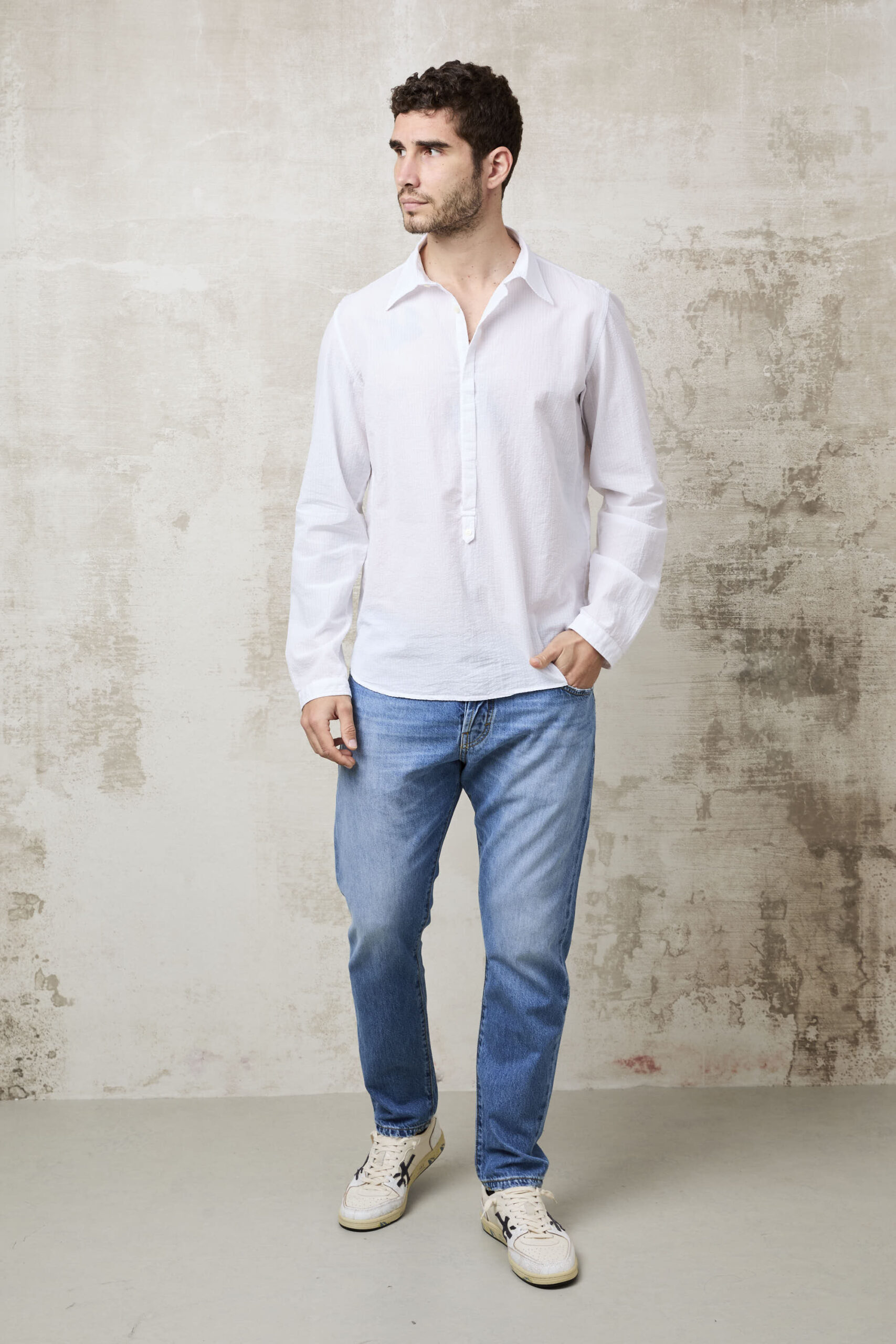 Parrion 1681 Women's White Ella Shirt - Elegant & Comfortable Linen Shirt