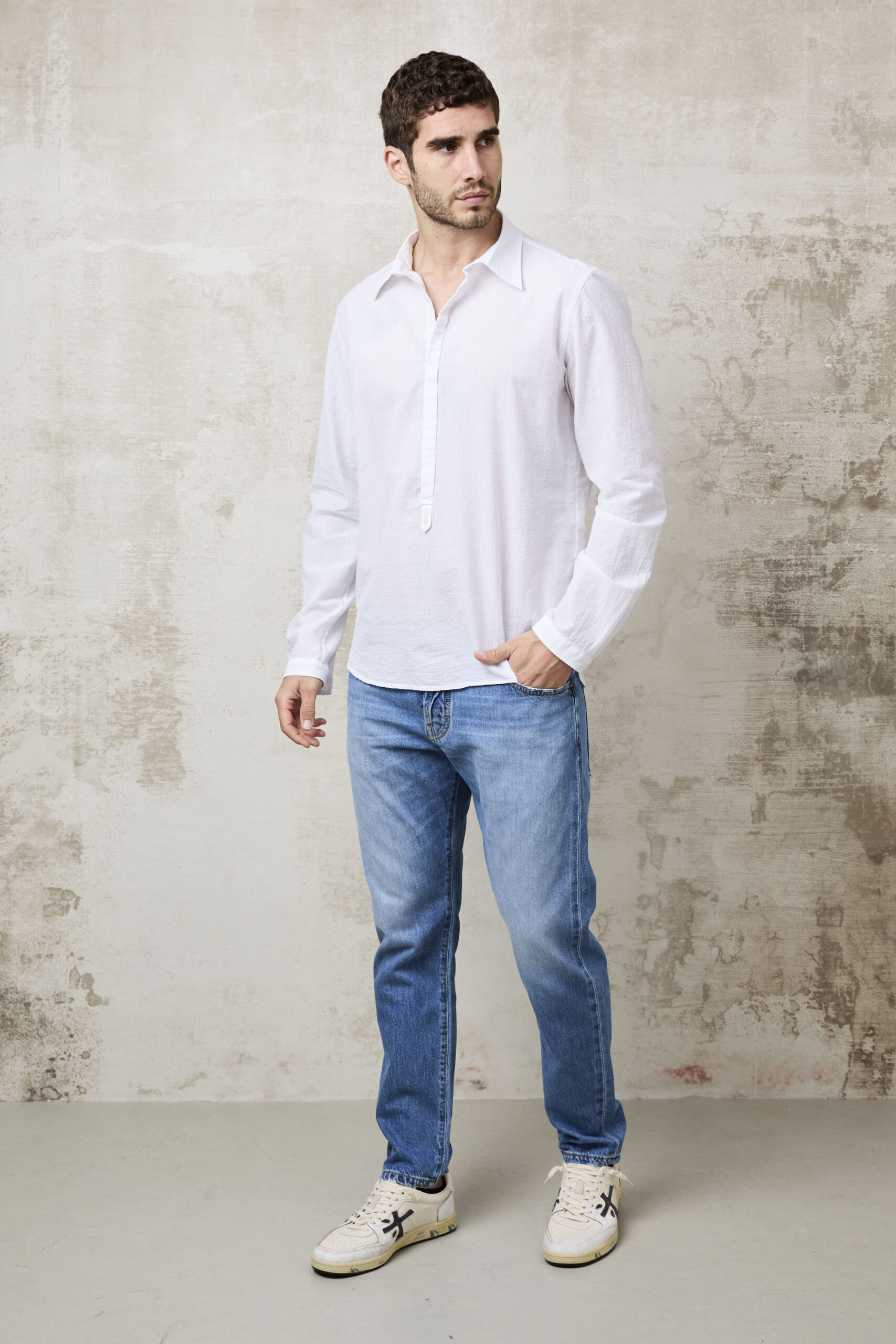 Parrion 1681 Women's White Ella Shirt - Elegant & Comfortable Linen Shirt - Image 2