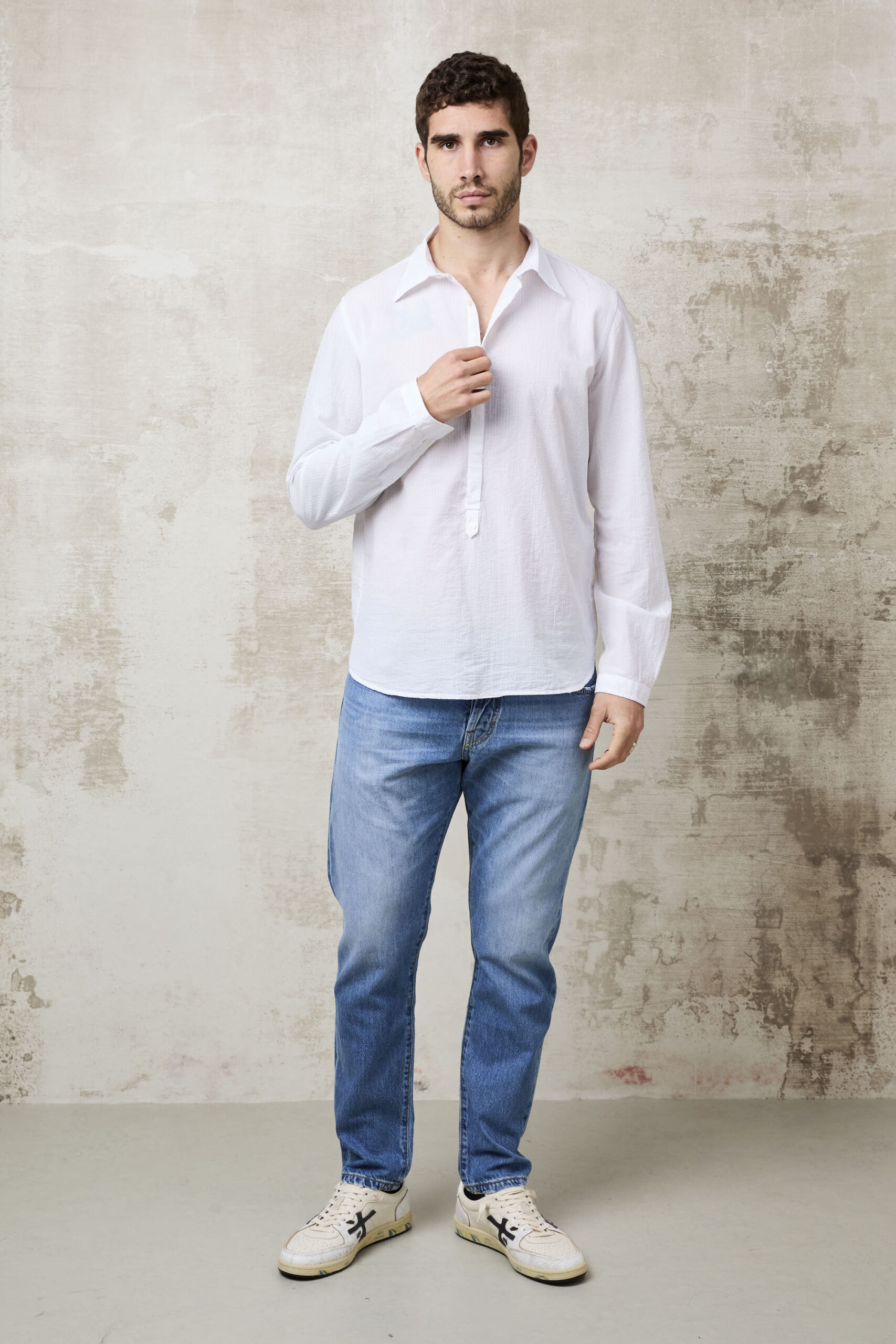 Parrion 1681 Women's White Ella Shirt - Elegant & Comfortable Linen Shirt - Image 3