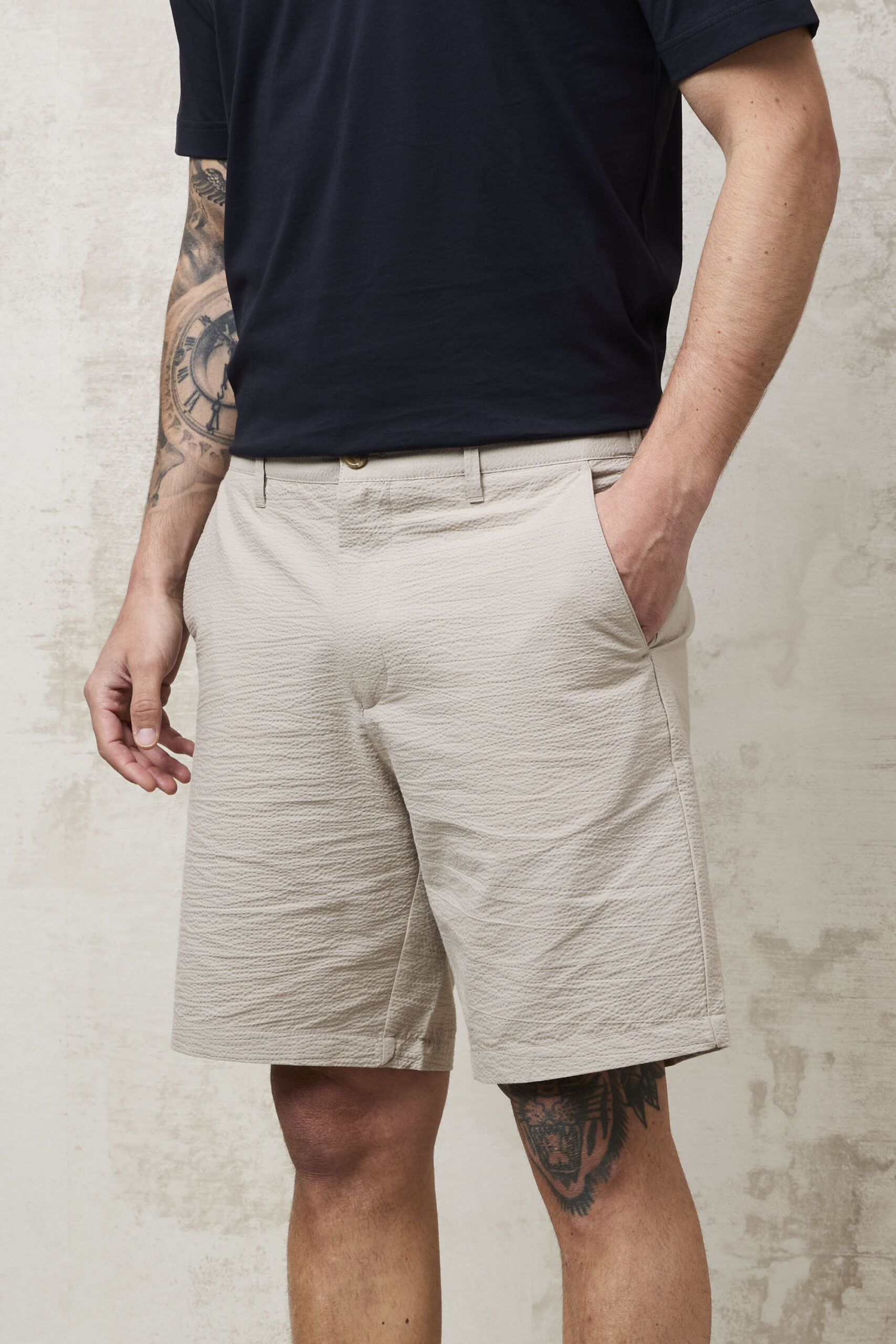 Adumim 1051 Men's Sand Beige Bermuda Shorts - Stylish & Comfortable Summer Shorts - Image 4