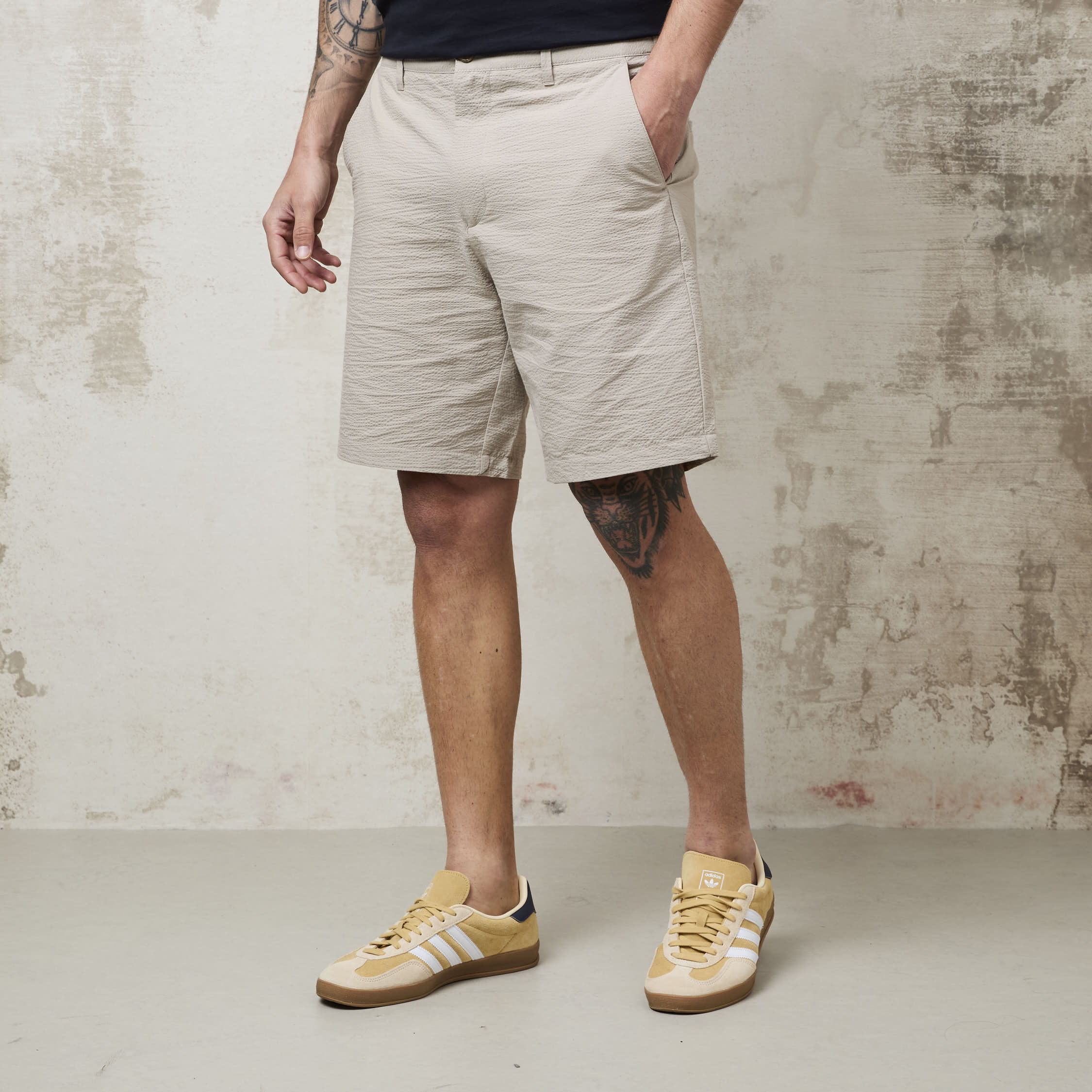 Adumim 1051 Men's Sand Beige Bermuda Shorts - Stylish & Comfortable Summer Shorts - Image 7