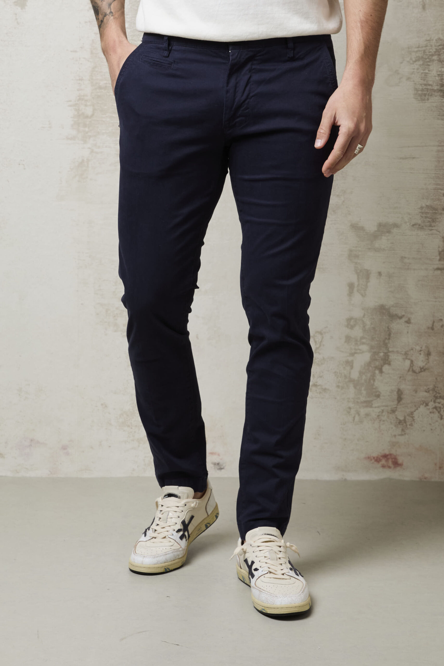 Parrion 1692 Men's Blue Chino Pants - Stylish & Comfortable Slim-Fit Trousers - Image 2