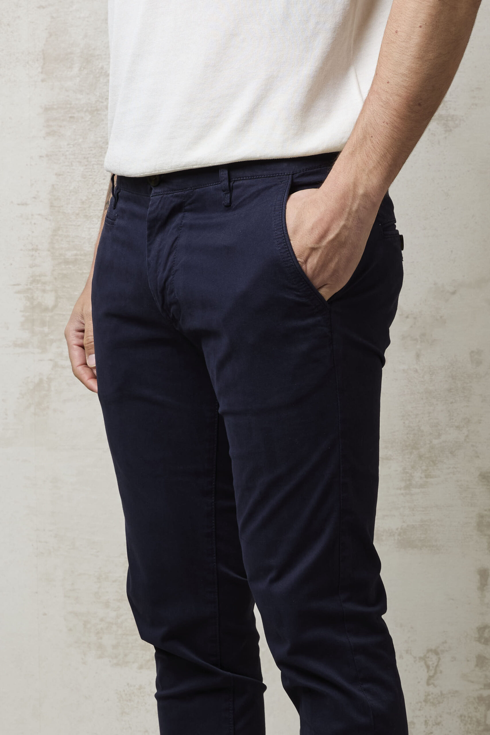 Parrion 1692 Men's Blue Chino Pants - Stylish & Comfortable Slim-Fit Trousers - Image 4