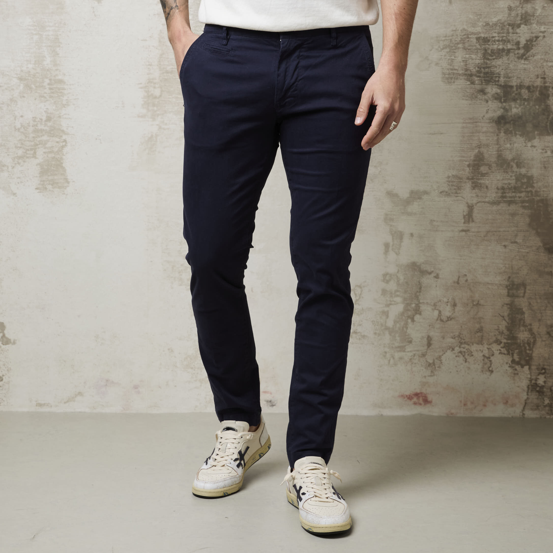 Parrion 1692 Men's Blue Chino Pants - Stylish & Comfortable Slim-Fit Trousers - Image 7