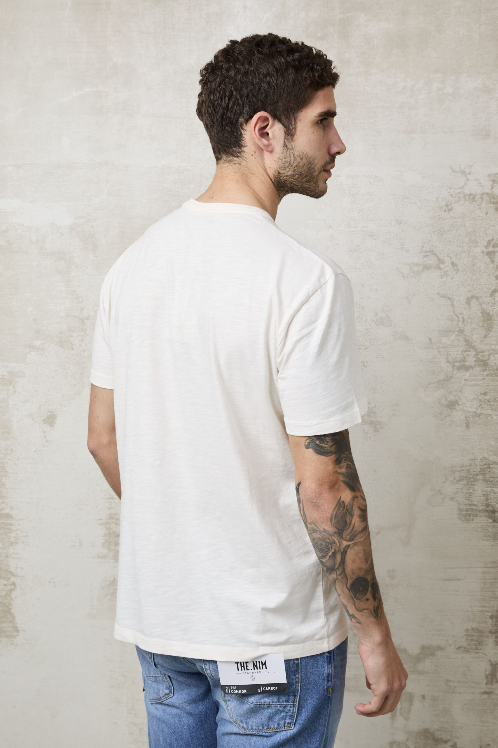 Parrion 1361 Men's Off-White T-Shirt - Soft & Stylish Casual Tee - Image 3