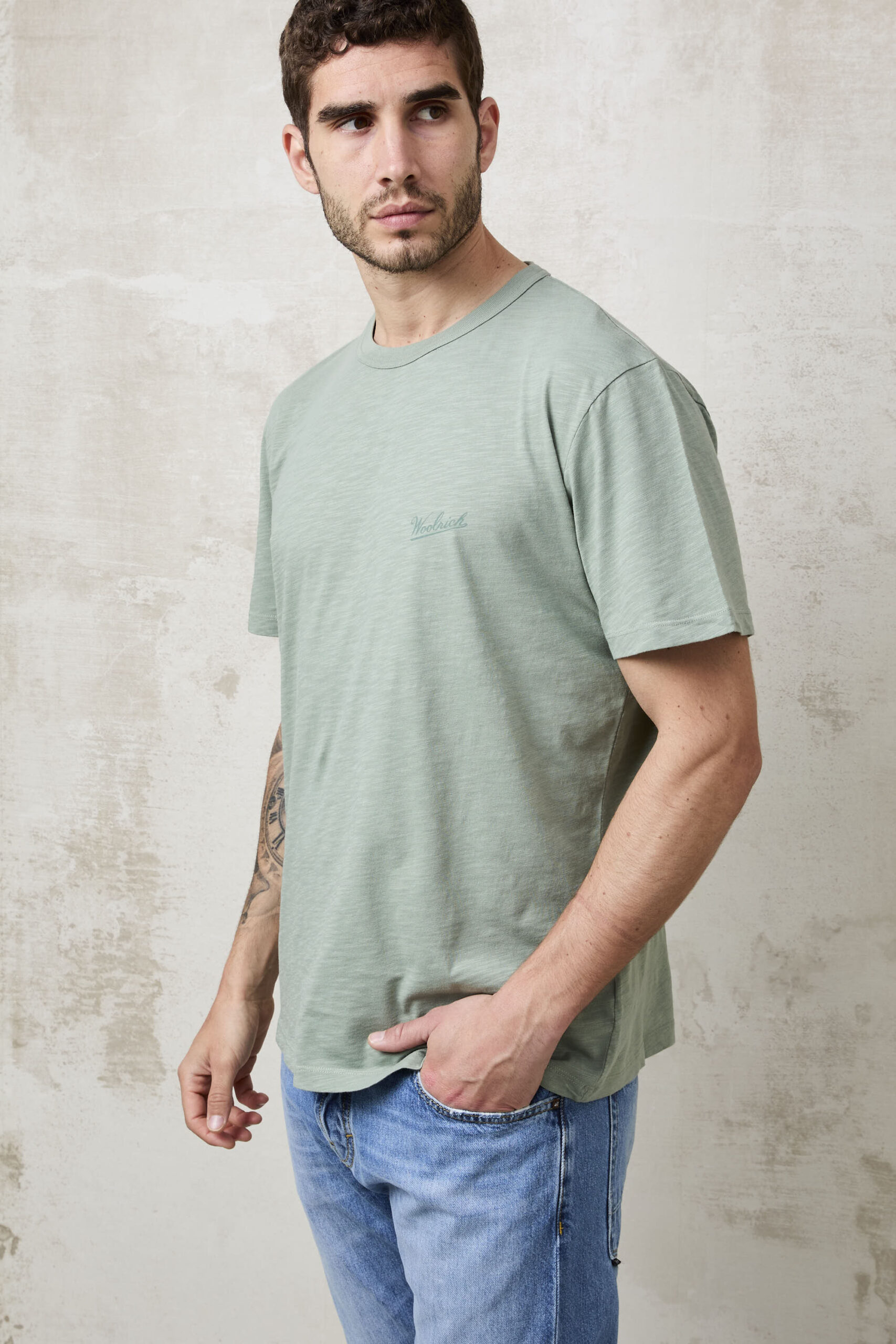 Parrion 1362 Men's Sage Green T-Shirt - Comfortable & Stylish Casual Tee