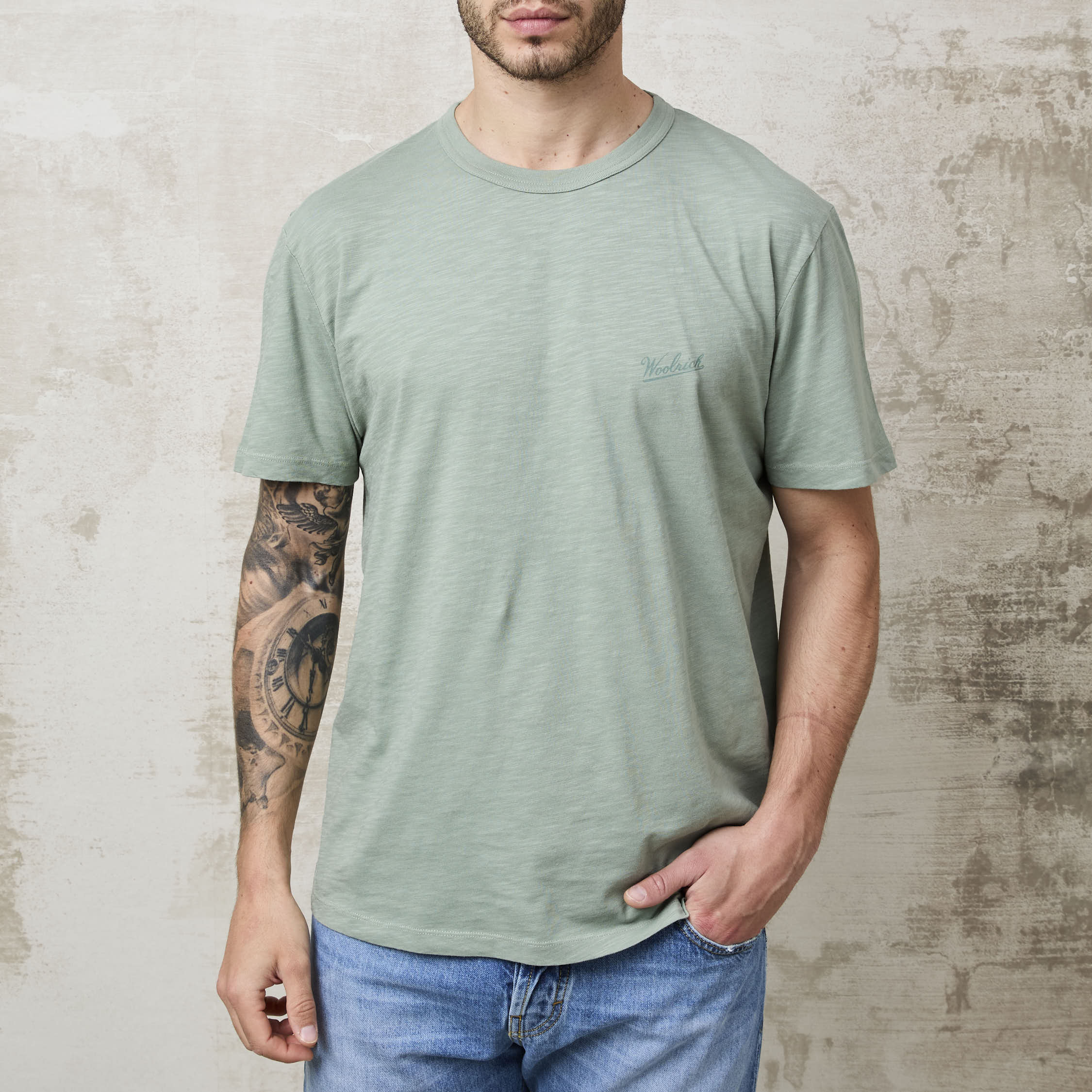 Parrion 1362 Men's Sage Green T-Shirt - Comfortable & Stylish Casual Tee - Image 8